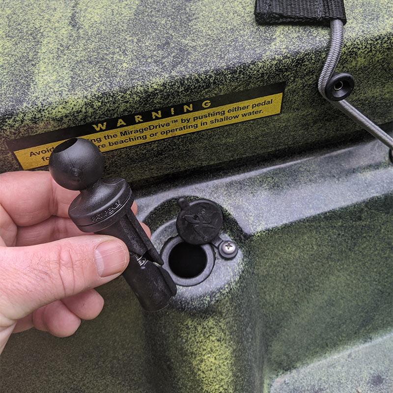 RAM Wedge Ball Adapter for Scotty and Hobie Sail Port Base (RAP-B-354U) (sku 55003) - BuyBits Ltd UK