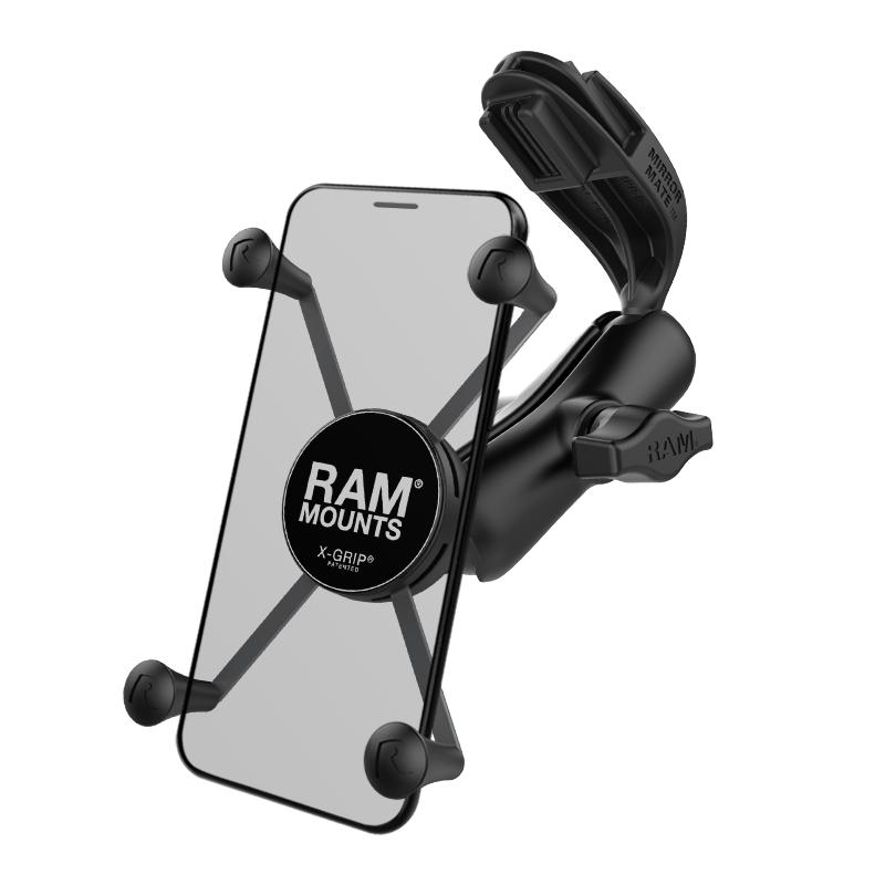 RAM X-Grip Large Phone Mount with RAM Mirror-Mate for GM Vehicles (RAP-B-369B-UN10BU) (sku 50951) - BuyBits Ltd UK