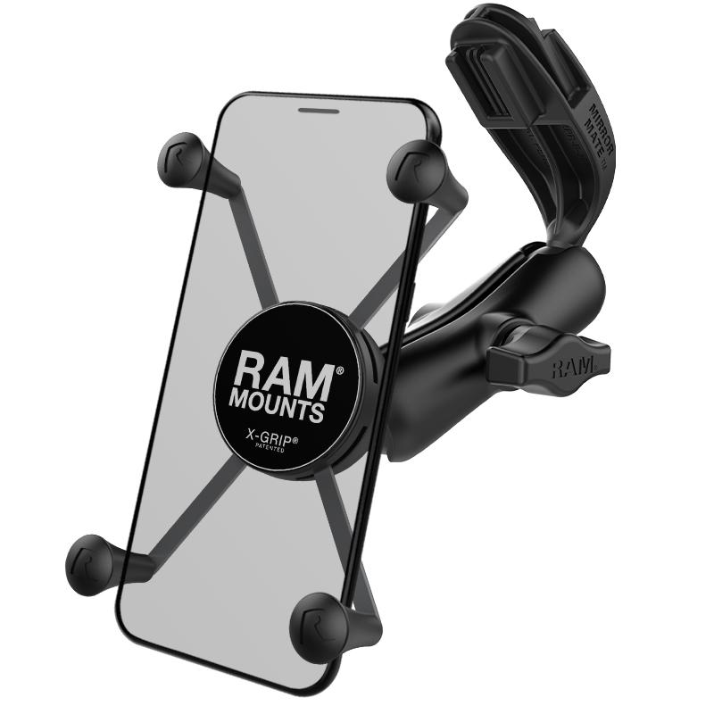 RAM X-Grip Large Phone Mount with RAM Mirror-Mate for Sprinter Van (RAP-B-369C-UN10BU) (sku 50956) - BuyBits Ltd UK