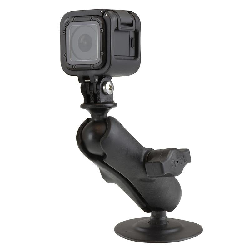 RAM Flex Adhesive Double Ball Mount with Action Camera Adapter (RAP-B-378-202U-GOP1) (sku 51141) - BuyBits Ltd UK