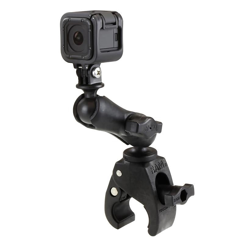 RAM Tough-Claw Double Ball Mount with Universal Action Camera Adapter (RAP-B-400-GOP1U) (sku 51127) - BuyBits Ltd UK