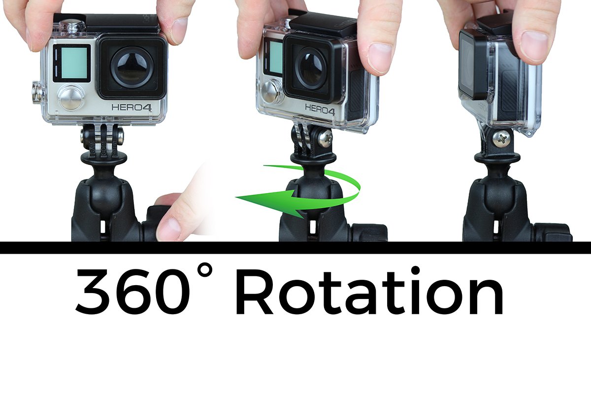 RAM Ball Adapter for GoPro Bases with Universal Action Camera Adapter (RAP-B-GOP2-A-GOP1U) (sku 51136) - BuyBits Ltd UK