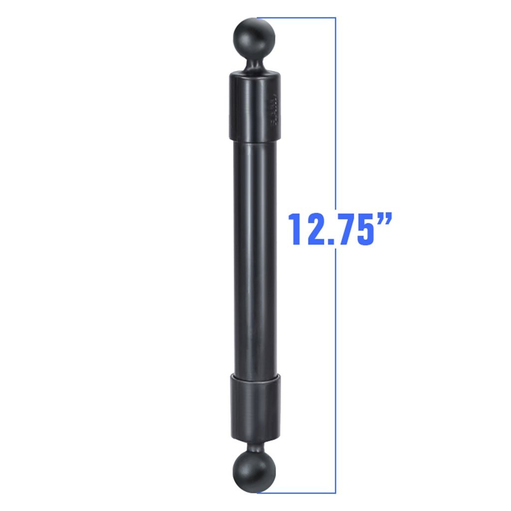 RAM 14" PVC Pipe Extension with Ball Ends (RAP-BB-230-14U) (sku 55013) - BuyBits Ltd UK