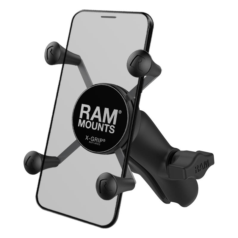 RAM X-Grip Phone Holder with Composite Double Socket Arm (RAP-HOL-UN7B-201U) (sku 55071) - BuyBits Ltd UK