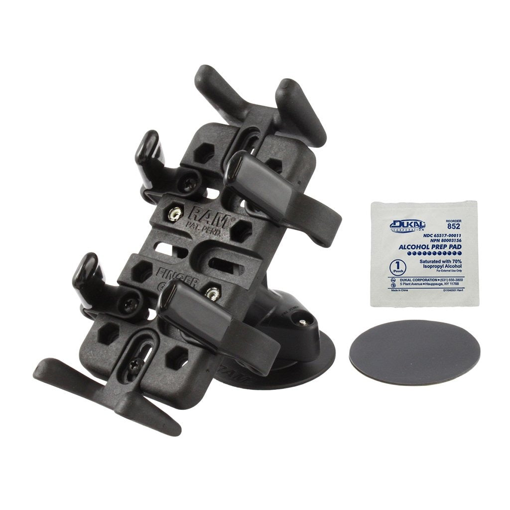 RAM Finger-Grip Phone Holder with Flex Adhesive Dashboard Mount (RAP-SB-178-UN4U) (sku 54235) - BuyBits Ltd UK