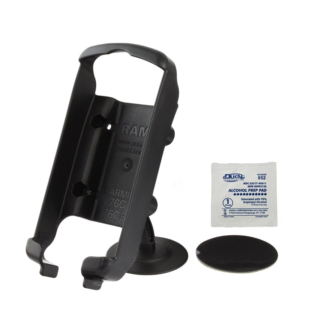 RAM Lil Buddy Adhesive Dash Mount for Garmin GPSMAP 76C-96-96C Series (RAP-SB-180-GA14) (sku 54287) - BuyBits Ltd UK