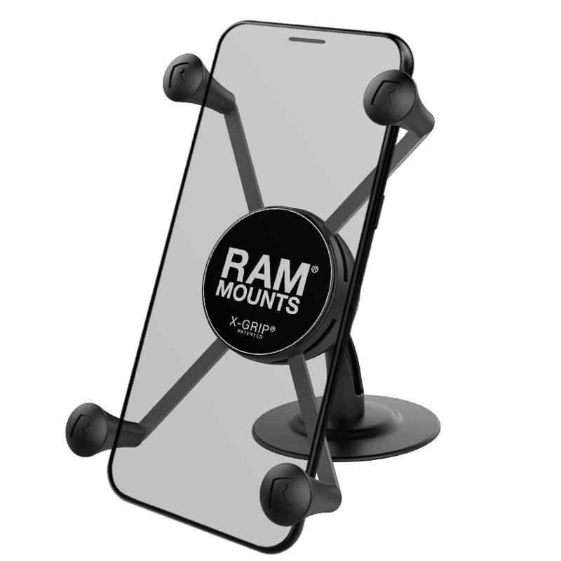 RAM X-Grip Large Phone Holder with Lil Buddy Adhesive Dash Mount (RAP-SB-180-UN10) (sku 53825) - BuyBits Ltd UK
