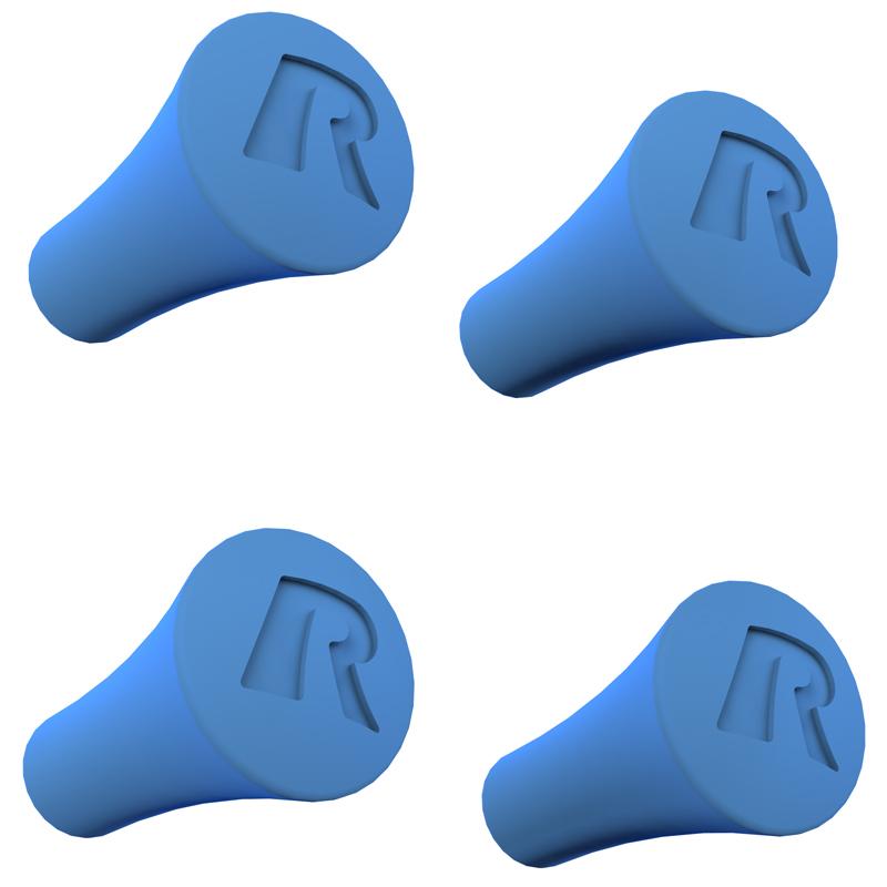 RAM X-Grip Blue Rubber Cap 4-Pack (RAP-UN-CAP-4-BLUEU) (sku 53930) - BuyBits Ltd UK