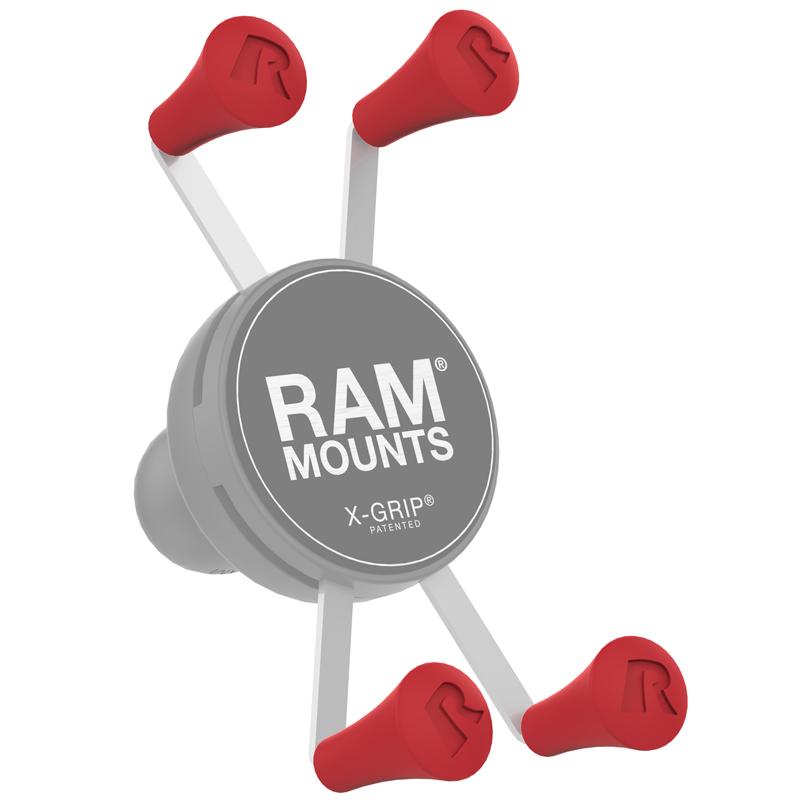 RAM X-Grip Red Rubber Cap 4-Pack (RAP-UN-CAP-4-REDU) (sku 53929) - BuyBits Ltd UK