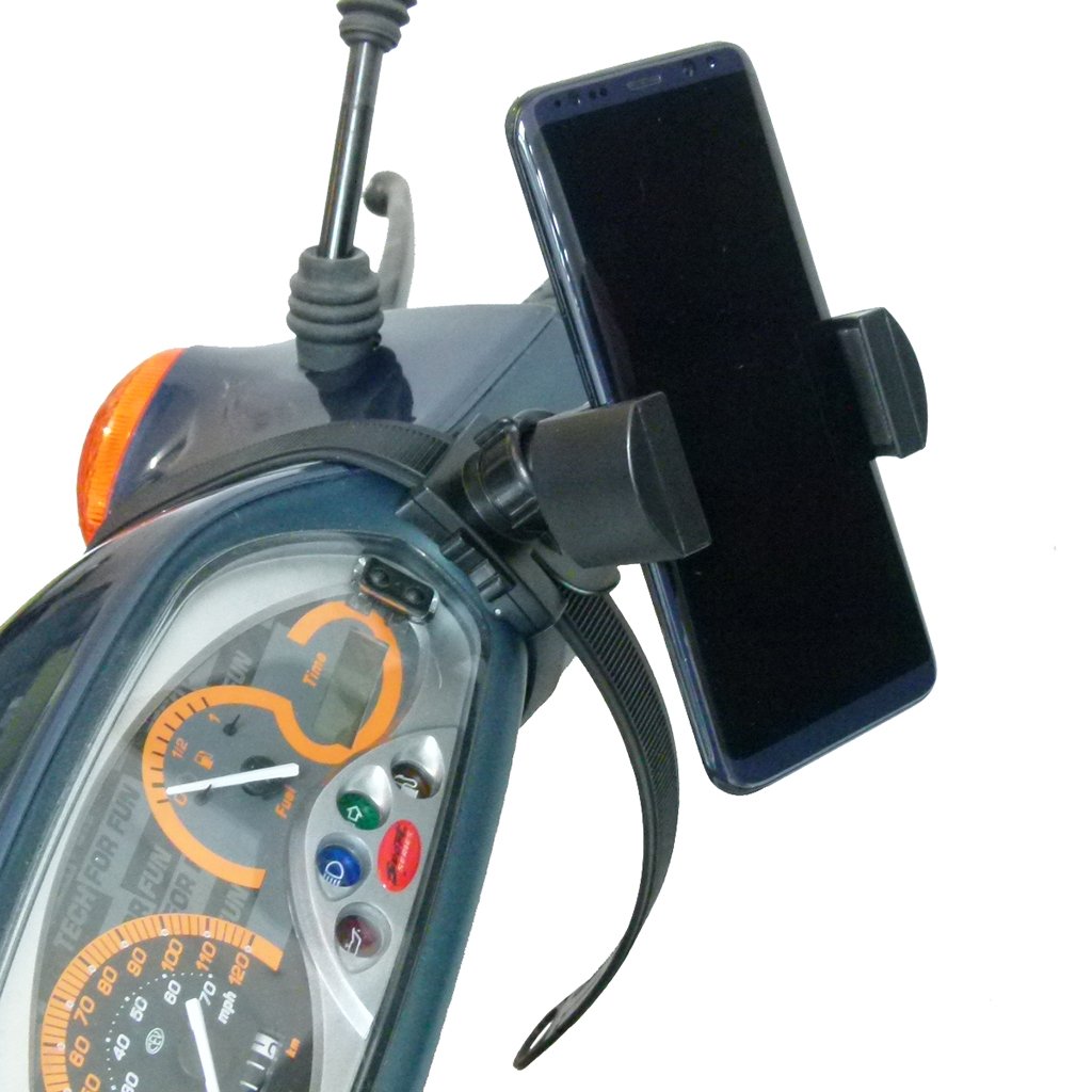 Scooter - Moped Collar Mount with XL Robust Holder for Samsung Galaxy S10 Lite (sku 50778) - BuyBits Ltd UK