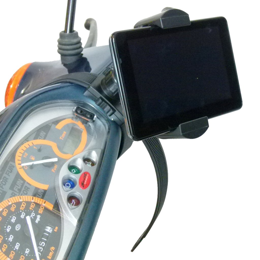 Scooter - Moped Collar Mount with Robust Holder for Garmin GPS SatNav (sku 48468) - BuyBits Ltd UK
