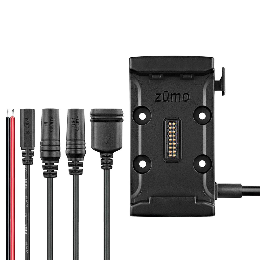 Hardwire Powered Dock Holder M8 Motorcycle Mount for Garmin Zumo 590 595 (sku 42201)