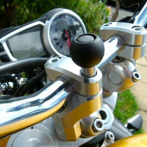 Motorcycle Handlebar Top Clamp M10 Fitting with 1inch - 25mm Ball - Use with RAM - SW-Motech Mounts (sku 18207) - BuyBits Ltd UK