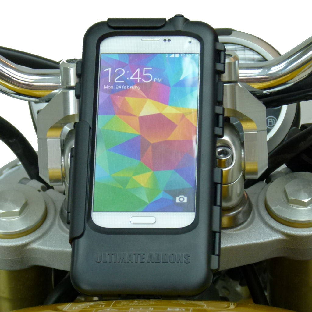 20.5-24.5mm Powered Motorcycle Fork Stem Mount for Samsung Galaxy S5 (sku 19428)