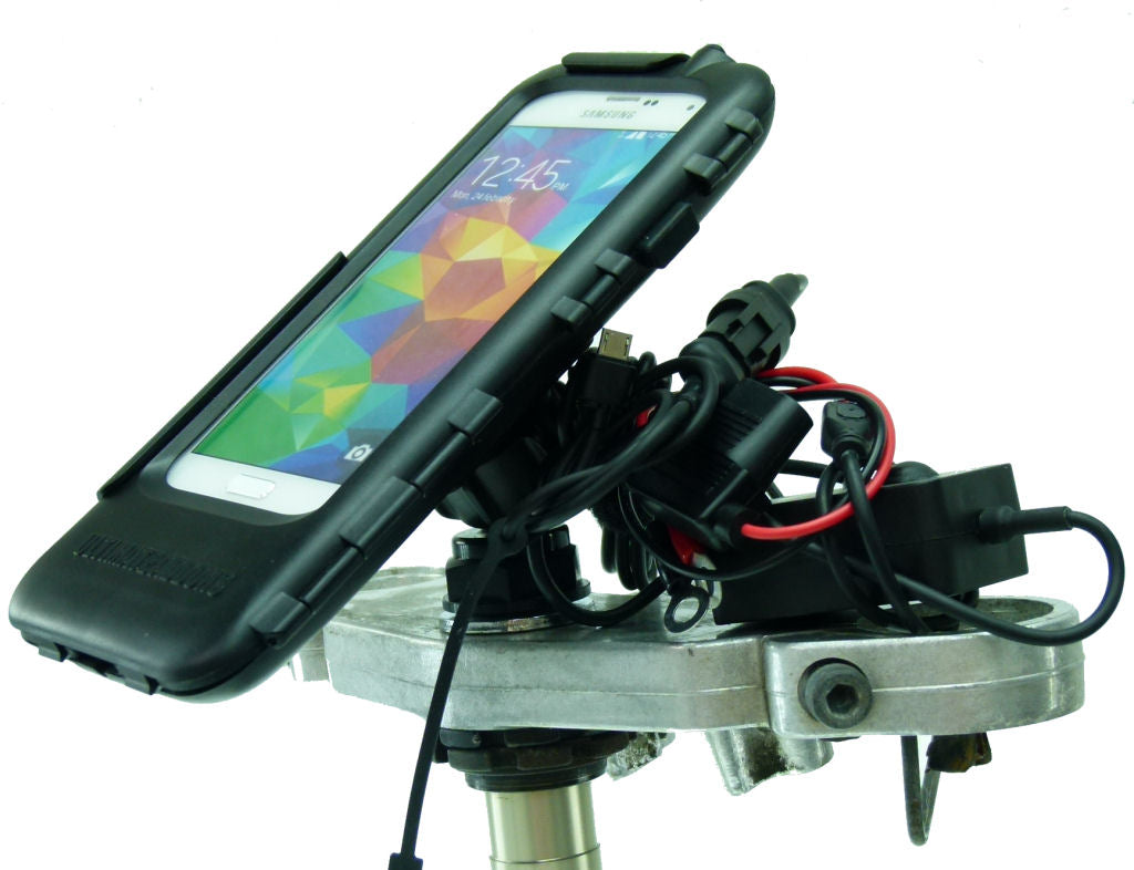 Yoke 50 Powered Motorcycle Yoke Nut Cap Mount for Samsung Galaxy S5 (sku 19430)