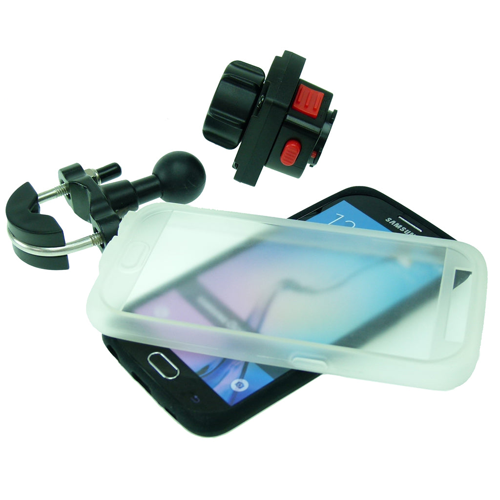 TiGRA MountCase for Galaxy S6 &amp; Metal U Bolt Handlebar Mount Bundle (sku 32018)
