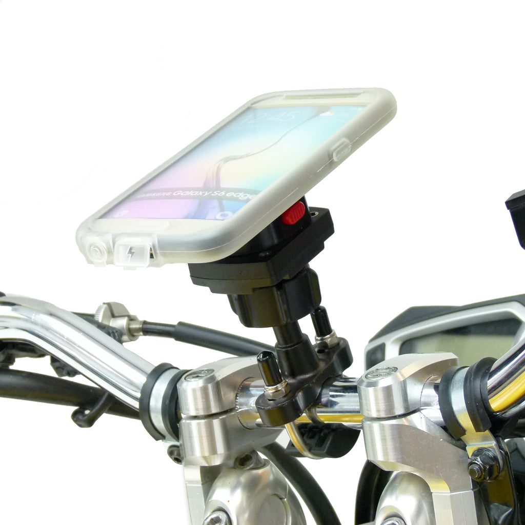 TiGRA MountCase for Galaxy S6 Edge &amp; Metal U Bolt Handlebar Mount Bundle (sku 32019)