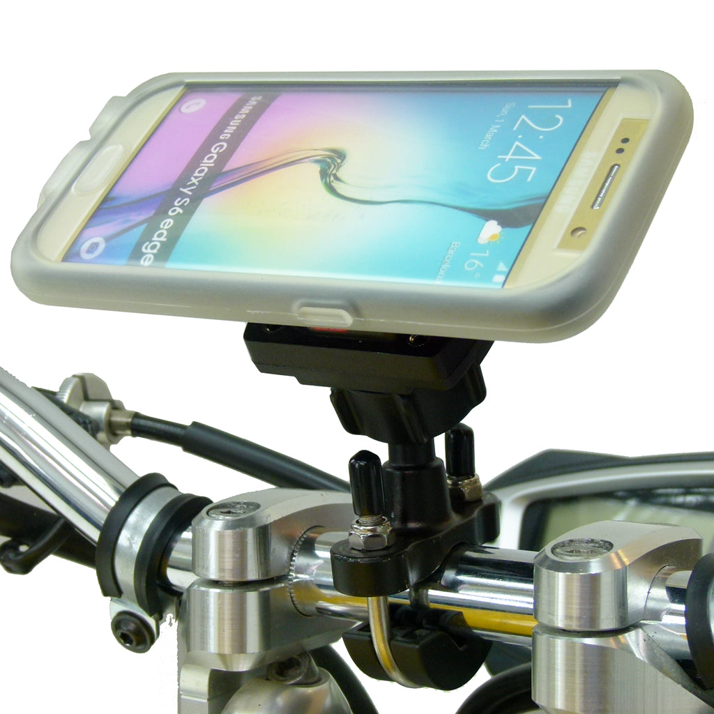 TiGRA MountCase for Galaxy S6 Edge &amp; Metal U Bolt Handlebar Mount Bundle (sku 32019)