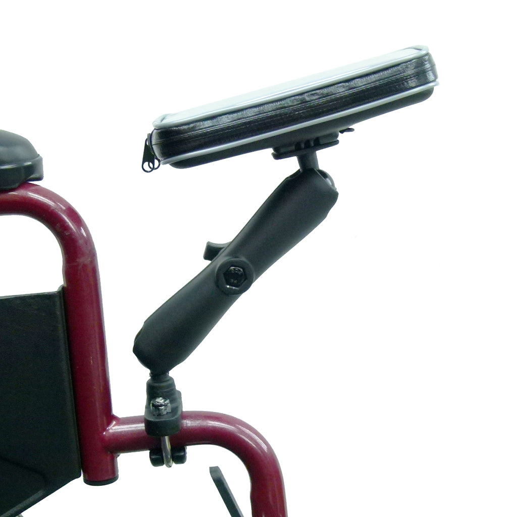 Wheelchair U-Bolt &amp; Double Socket Arm Mount with Weather Resistant Case for Galaxy Note 4 (sku 30609)