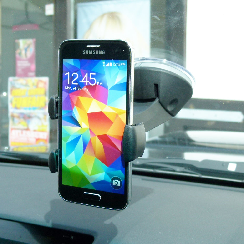 Herbert Richter Quicky Large Window Mount with Samsung Galaxy S5 Mini Holder (sku 31232)