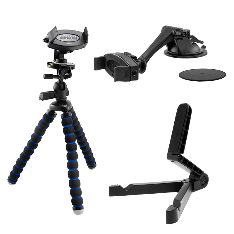 Arkon&amp;apos;s SNB01 Scott Williams - Scott Nation 3-in-1 Mount Bundle with Car Mount, Tripod, and Tablet Stand (sku 41258)