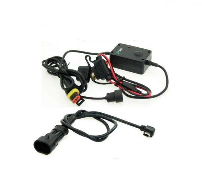 Angled Mini USB Direct to Battery Hard Wire Motorcycle Charging Cable (SKU 98051-10)