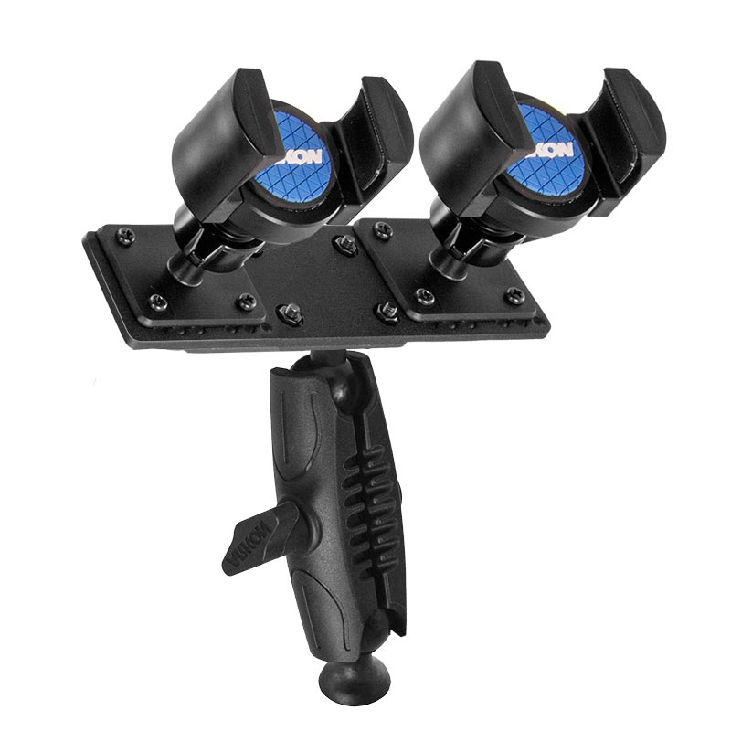 TWBRV02 ARKON TW Broadcaster Pro - Dual Smartphone Tripod Mount or Monopod for Live Mobile Broadcasting (sku 33003)