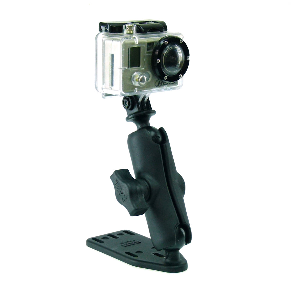 Brake-Clutch Reservoir Cover Mount with Standard Double Socket Arm for GoPro Hero Camera (sku 30613)