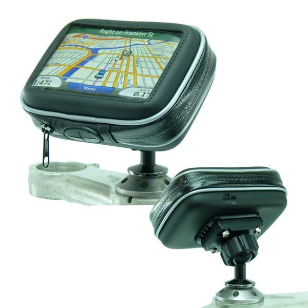 12mm Hexagon Hole GPS Mount for Honda Blackbird - Kawasaki Motorcycles fits 3" Screen SatNav (sku 19795)