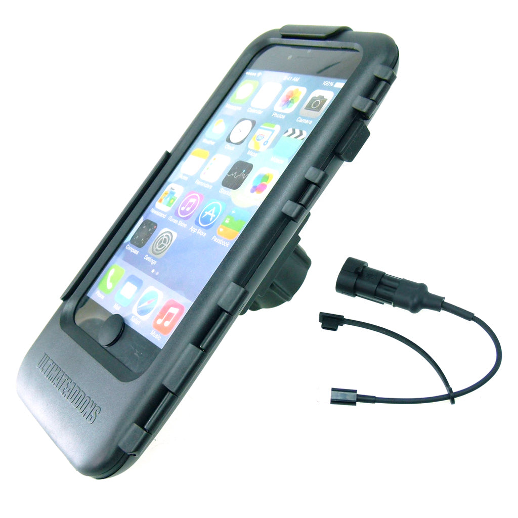 Waterproof Tough Case with Heavy Duty 1" Socket Adapter &amp; Power Adapter for iPhone 6 PLUS (sku 31505)