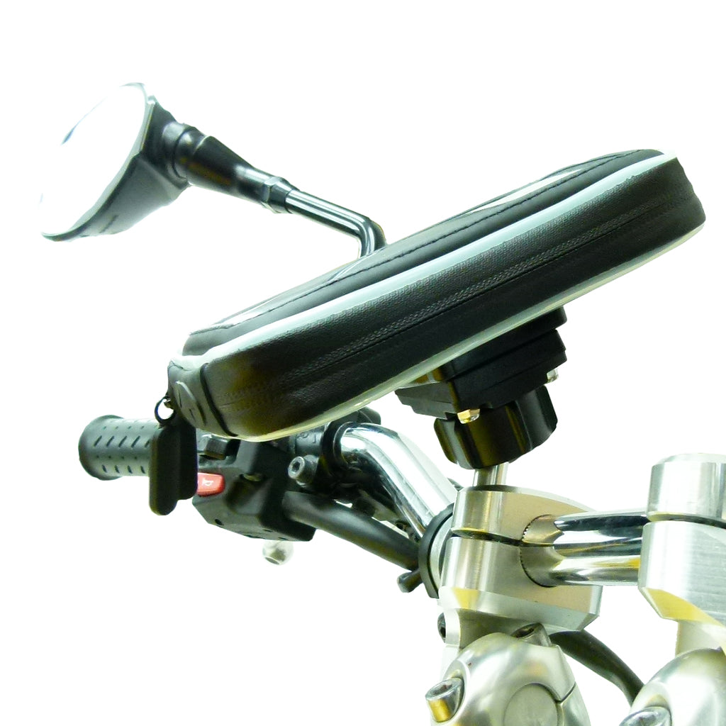 M8 Motorcycle Handlebar Clamp Mount with Water-Resistant Smartphone Case for Samsung Galaxy S6 Edge Plus (sku 36084)