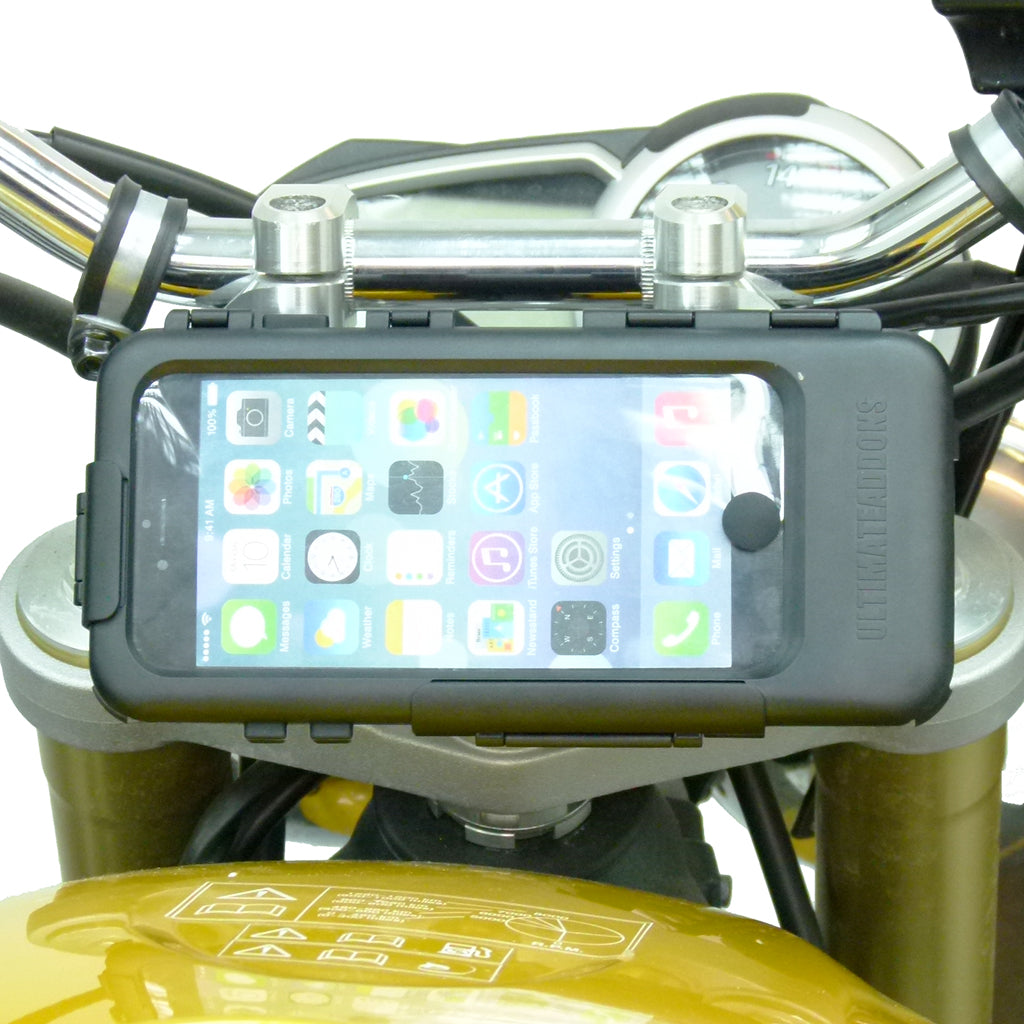 20.5mm-24.5mm Sports Motorcycle Fork Stem Tough Case Mount for iPhone 8 Plus (5.5) (sku 44550)