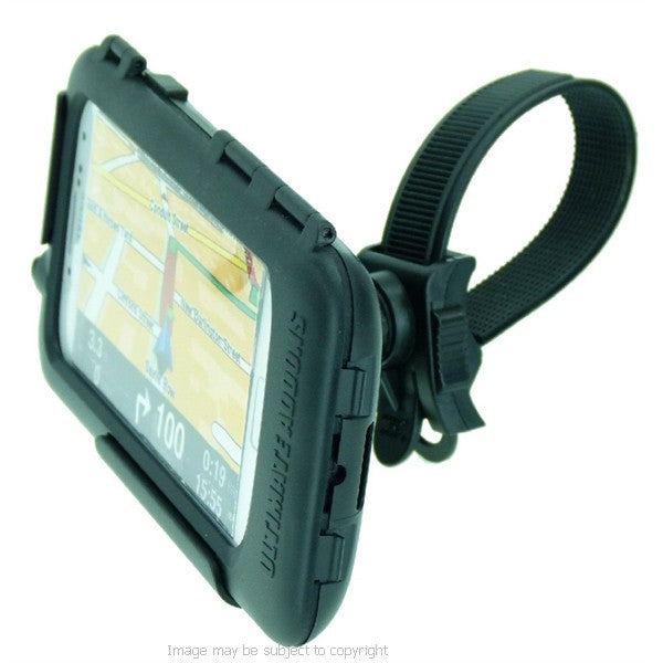 Powered Galaxy S4 GT-i9500 Tough Case Locking Strap Motorcycle Bike Mount (sku 18989)
