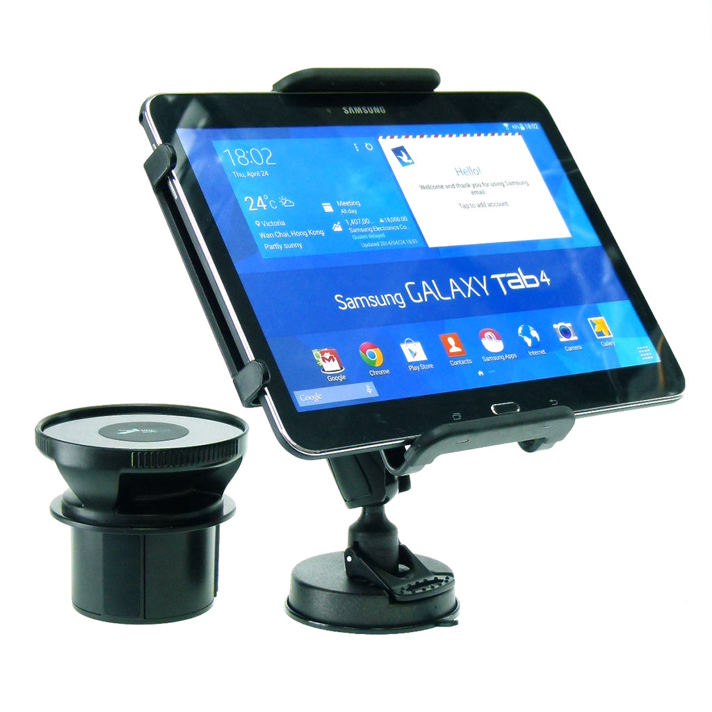 Vehicle Car Drink - Cup Holder Base Tablet Mount for Samsung Galaxy Tab 4 10.1 (sku 31767)