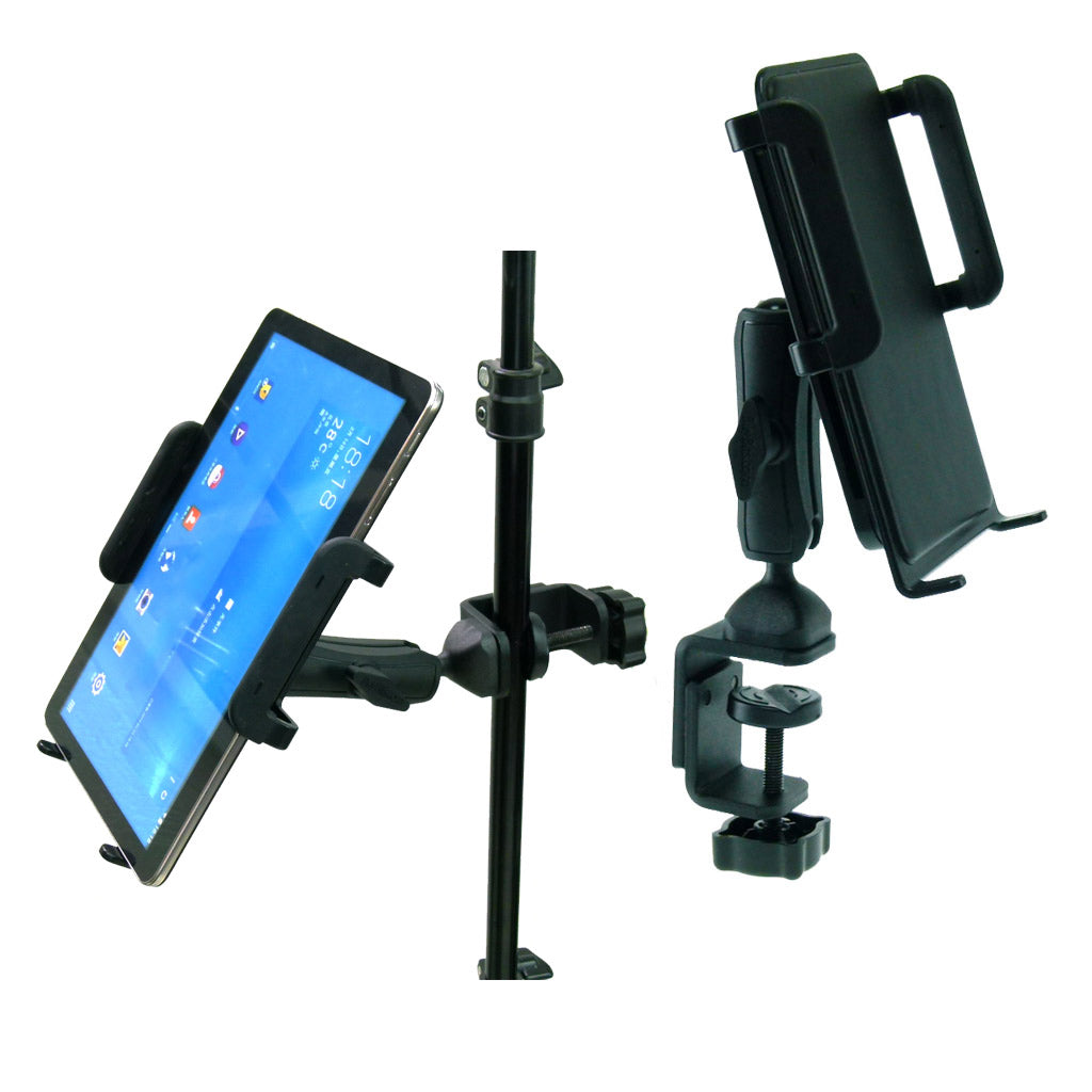 Large Heavy Duty Adjustable C-Clamp Music Stand - Counter Top Mount for Samsung Galaxy Tab A (9.7) (sku 31840)
