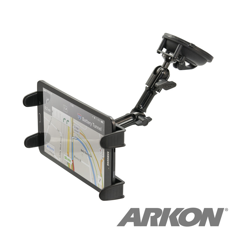 Arkon&amp;apos;s TAB1HD680 Heavy-Duty Multi-Angle Tablet Suction Mount with 8 inch Arm for iPad Air, iPad Pro, iPad (sku 41264)