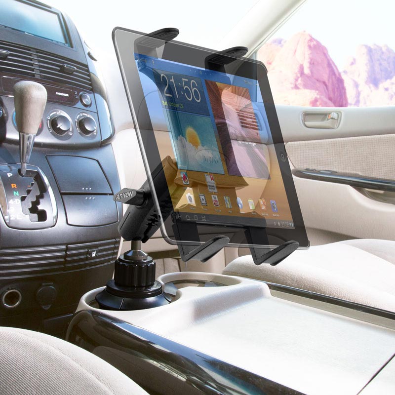 Arkon TABRM023 Car Cup Holder Tablet Mount for Apple iPad Air 2, iPad Pro, iPad 4, 3, 2 (37275)