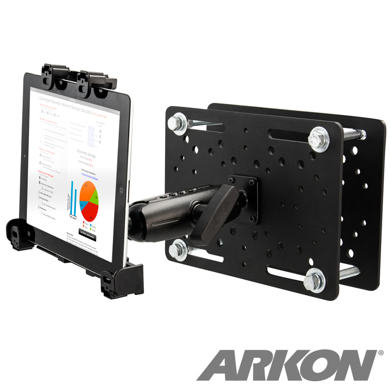 Arkon FLRM38TAB5 38mm Robust Plastic Forklift Locking Tablet Mount fits 7"-10" screen (sku 43265)