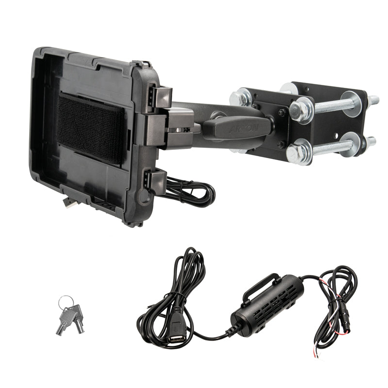 Arkon FLBKT1000C Tablet Lock Box Forklift Pillar Mount for Samsung Galaxy Tab E 8.0 (sku 43262)