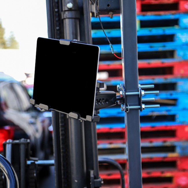 ARKON 38mm Locking Forklift Pillar Tablet Mount fits Apple iPad PRO 12.9 (2018) (sku 43337)