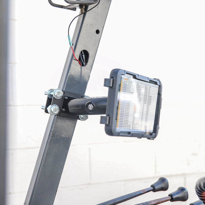 Arkon FLBKT1000C Tablet Lock Box Forklift Pillar Mount for Samsung Galaxy Tab E 8.0 (sku 43262)