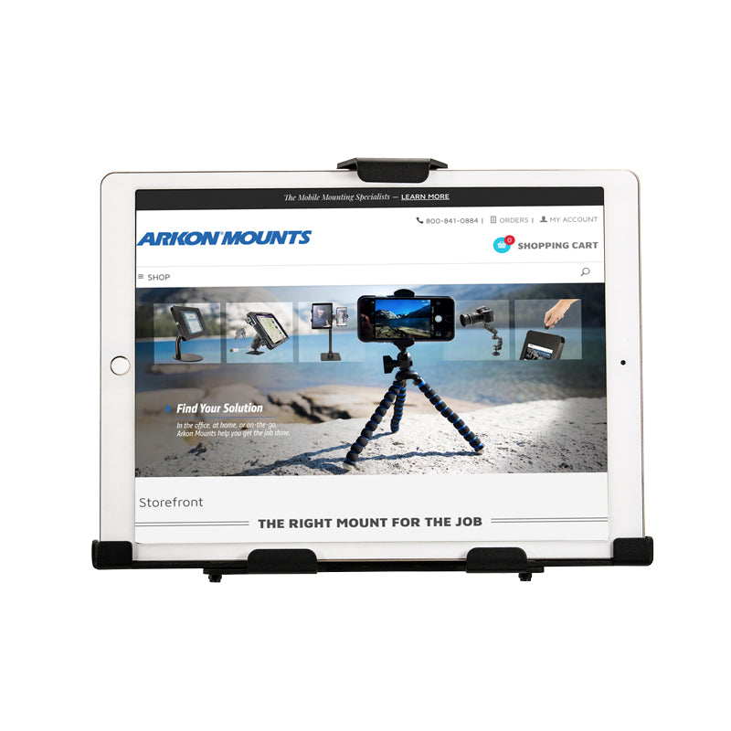Extended Permanent Screw Fix Adjustable Tablet Holder with Key Lock for Apple iPad PRO 12.9" (sku 44097)