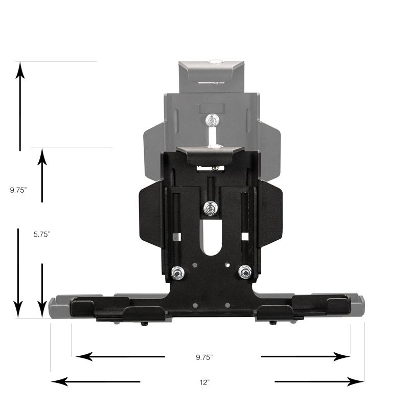 Extended Permanent Screw Fix Adjustable Tablet Holder with Key Lock for Apple iPad PRO 12.9" - 2020 edition (sku 53886) - BuyBits Ltd UK