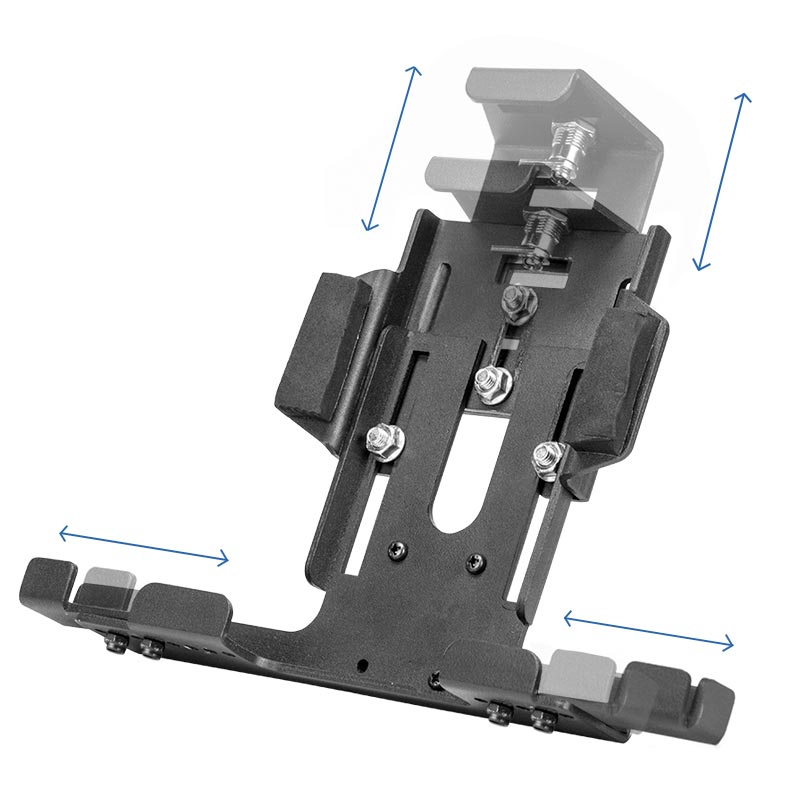 Durable, Screw Down Aluminium Mount with Lock for 7"-10" Tablets  (sku-35827)