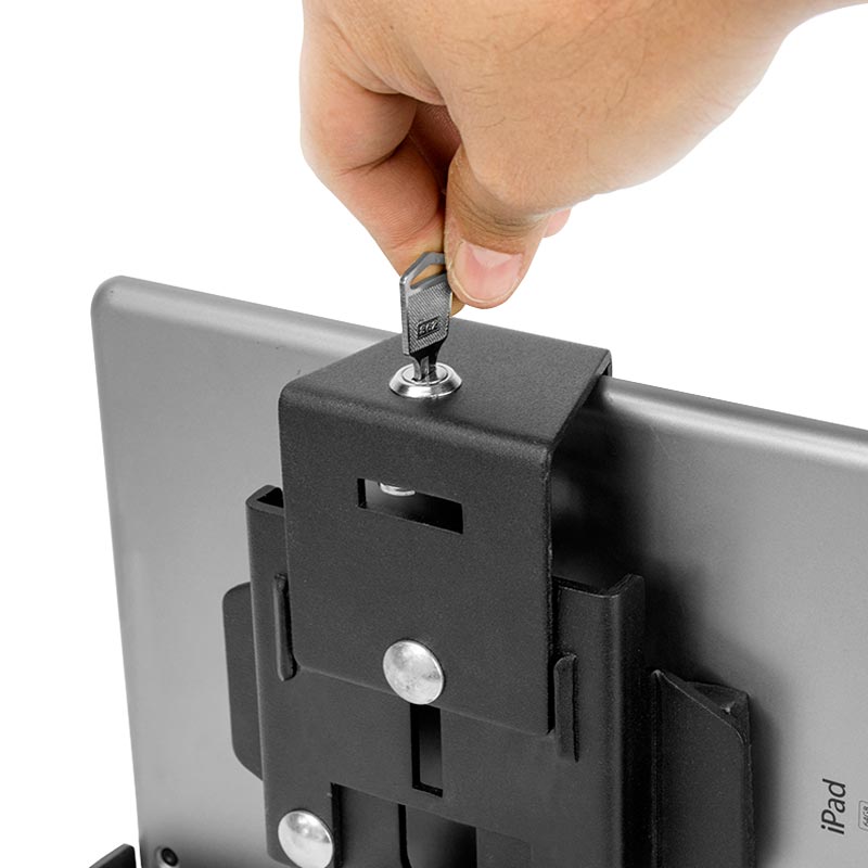 Durable, Screw Down Aluminium Mount with Lock for 7"-10" Tablets  (sku-35827)
