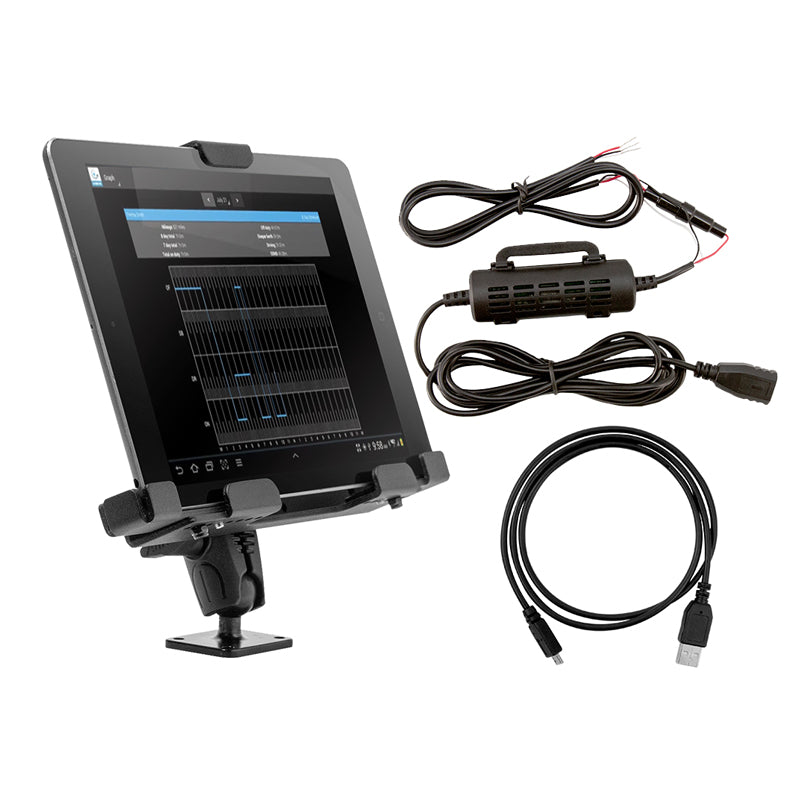 Arkon TAB42AMPSUSB Locking Tablet Mount Security Bundle for Commercial and Enterprise - Android Compatible (37358)