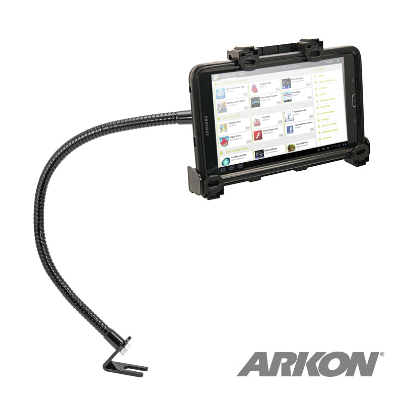 Arkon TAB592L23 Car or Truck Locking Seat Rail Tablet Mount with 23'' Gooseneck and 4-Hole AMPS Head (sku 43927)