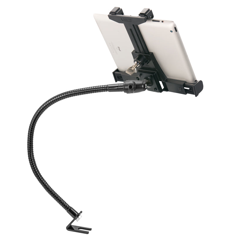 Arkon TAB592L23 Car or Truck Locking Seat Rail Tablet Mount with 23'' Gooseneck and 4-Hole AMPS Head (sku 43927)