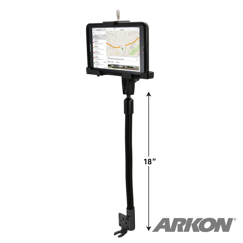 Arkon TAB4RM8825AL Robust Heavy-Duty Metal Locking Seat Rail or Floor Tablet Mount (sku 50214) - BuyBits Ltd UK