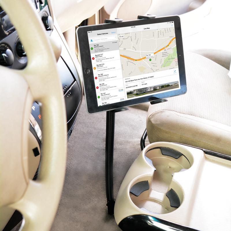 Arkon TAB1RM8825AL Robust Heavy-Duty Car or Truck Seat Rail or Floor Tablet Mount (sku 50215) - BuyBits Ltd UK